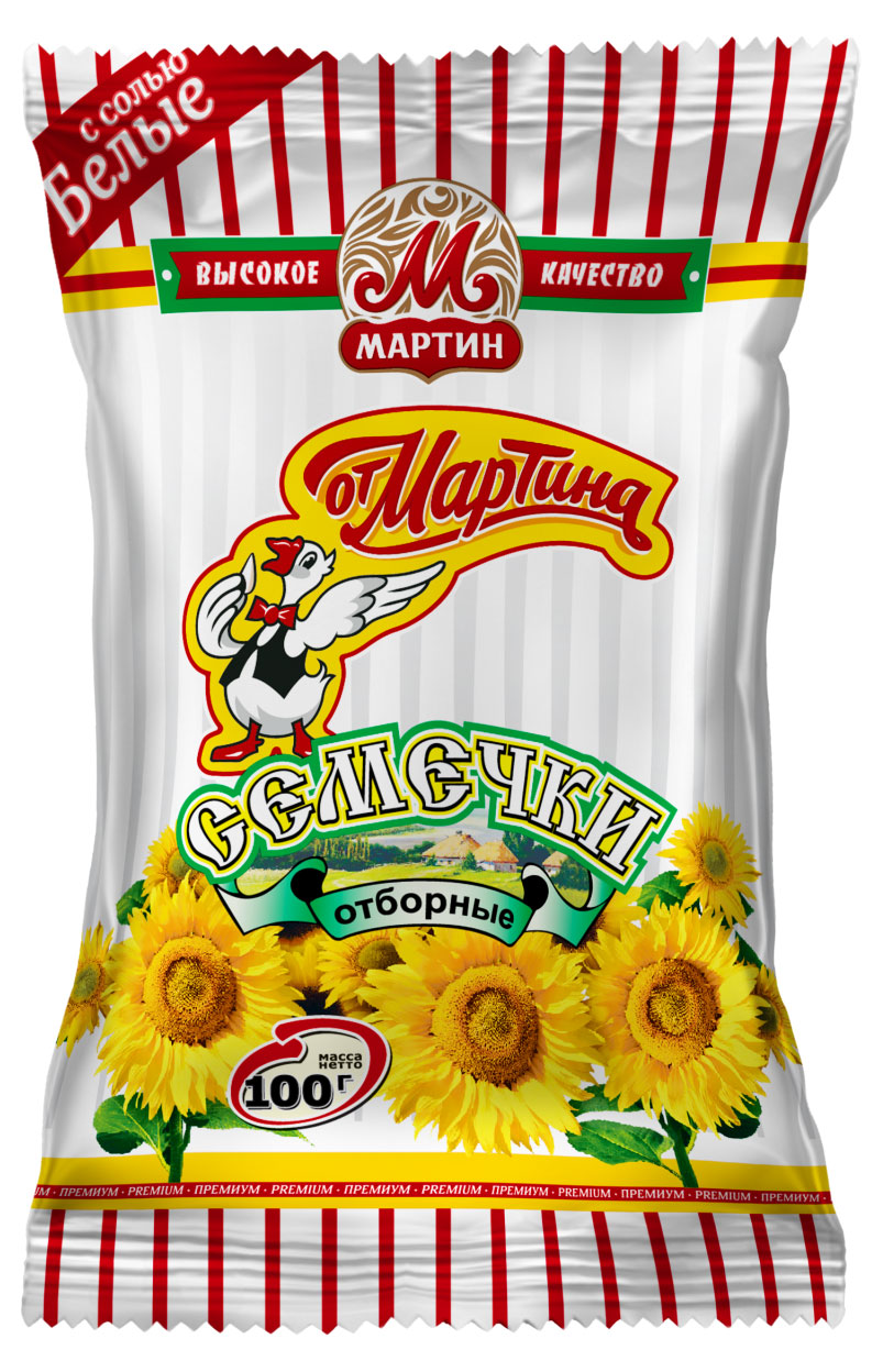 Семечки От Мартина Белые соленые, 100 г