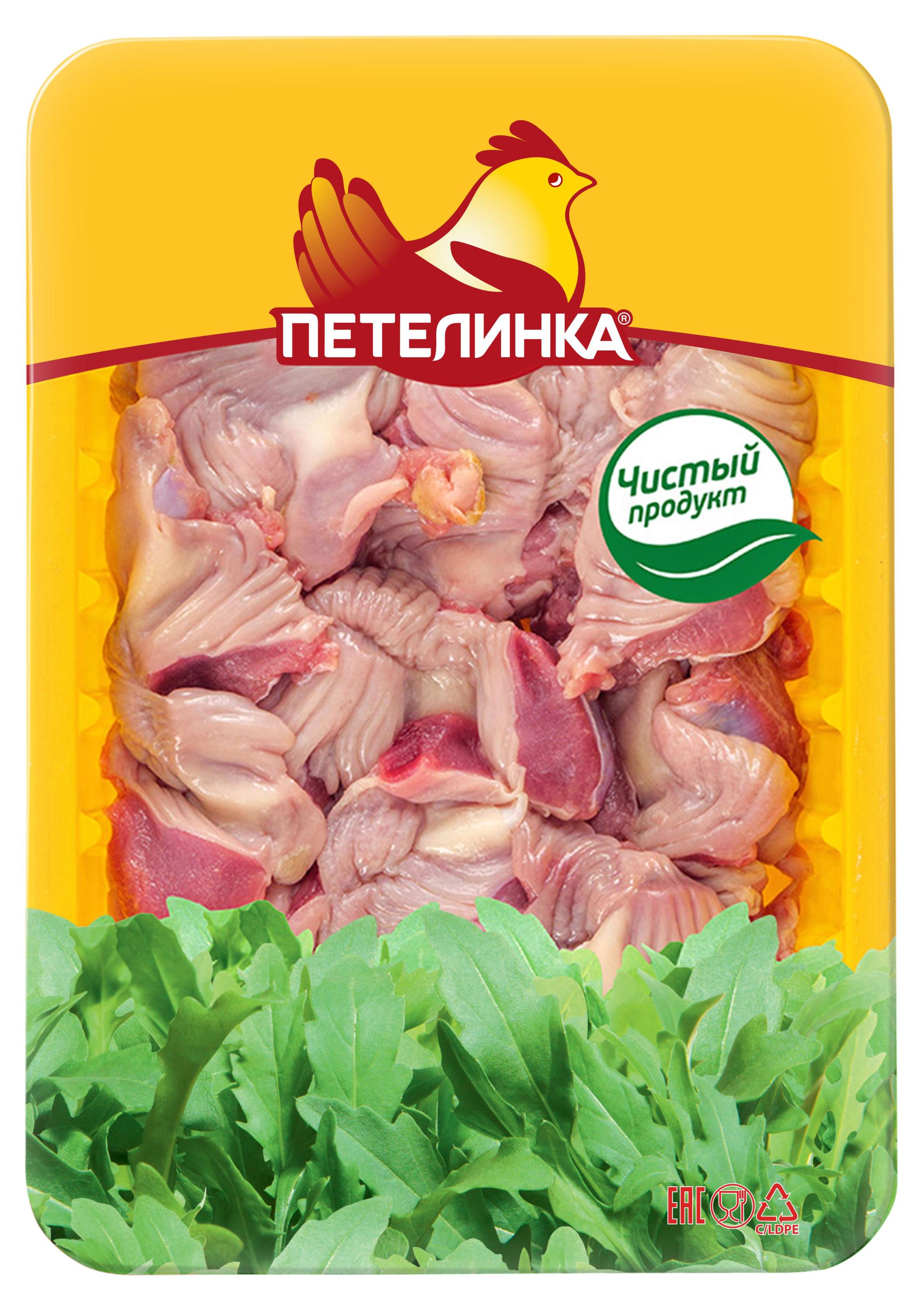 Желудки цыпленка-бройлера Петелинка охлажденные, 450 г