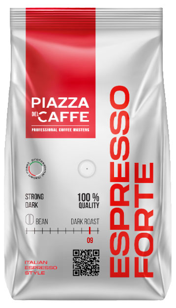 Кофе в зернах Plazza Del Caffe Espresso Forte, 900 г
