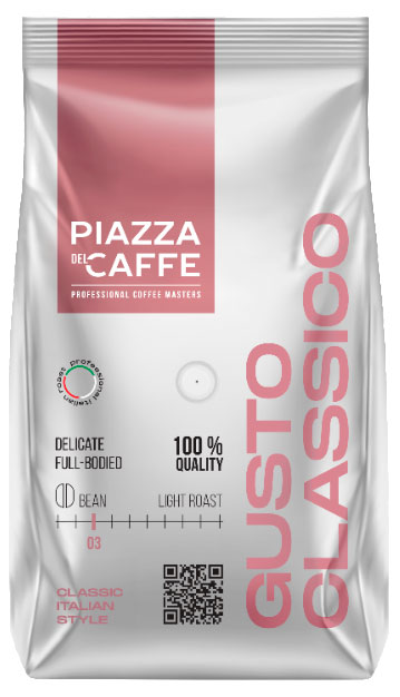 Кофе в зернах Plazza Del Caffe Gusto Classico, 900 г