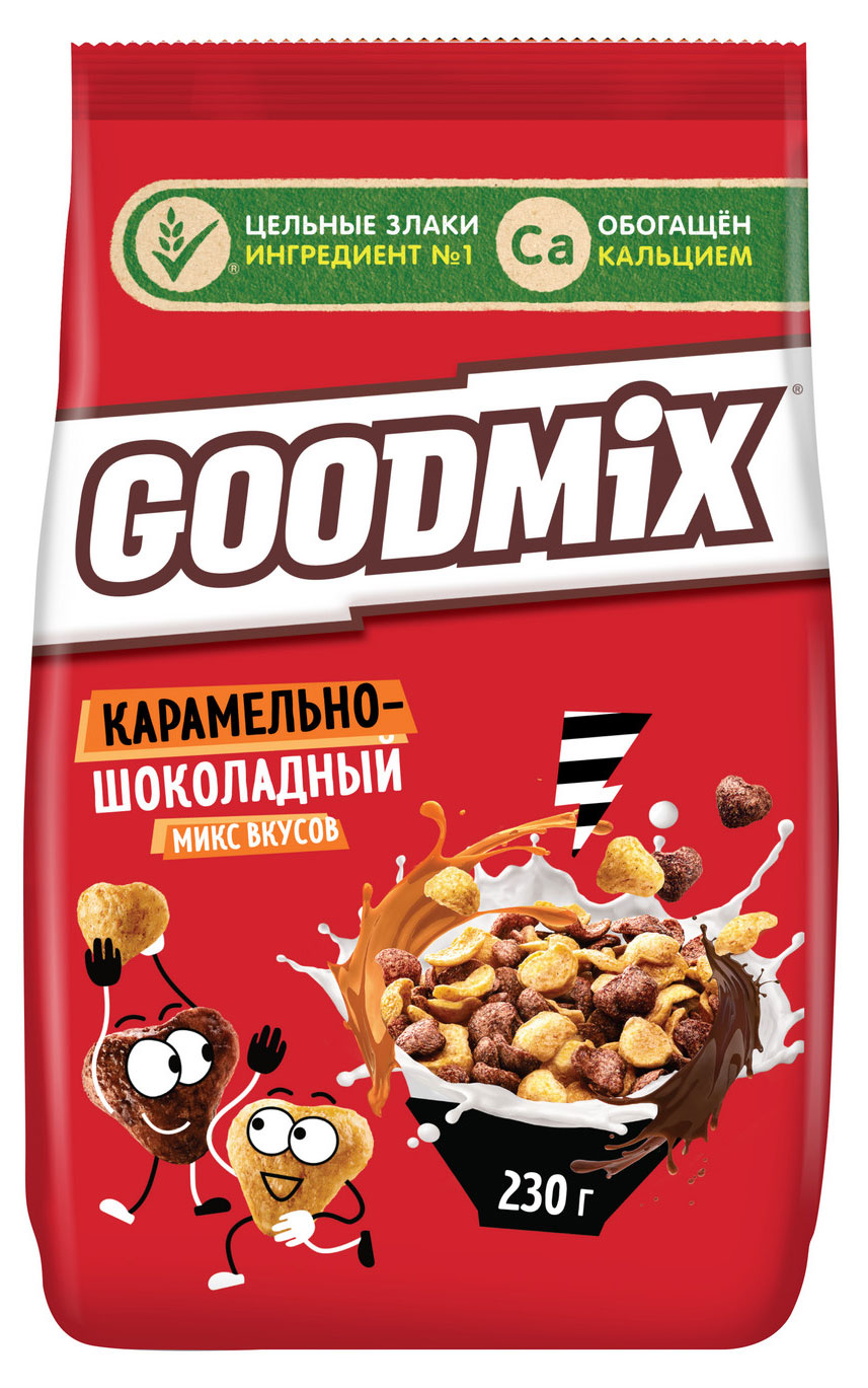 Готовый завтрак Goodmix карамельно-шоколадный, 230 г