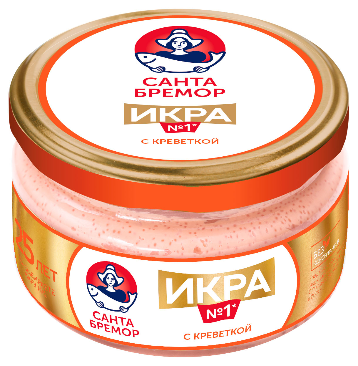 Икра Санта Бремор деликатесная с креветкой, 180 г