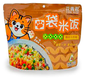 Рис быстрого приготовления Food Rice со вкусом говядины Китай, 155 г