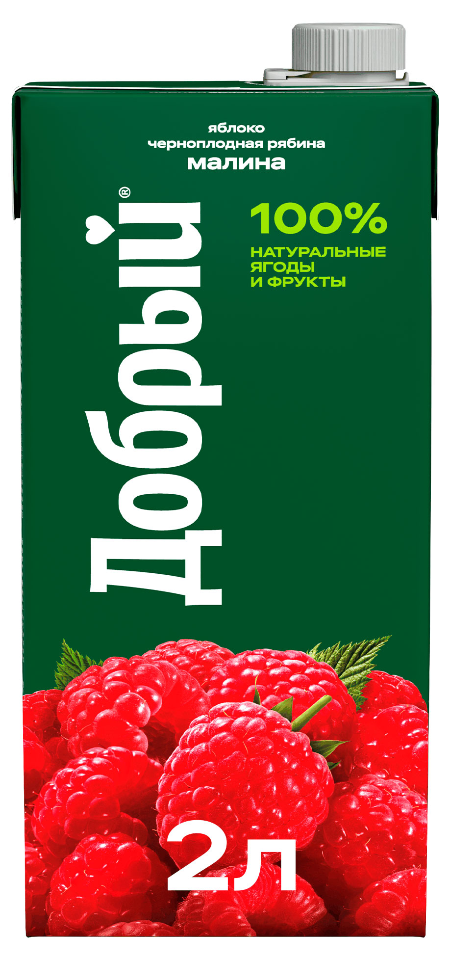 Нектар Добрый Яблоко-Малина-Рябина, 2 л