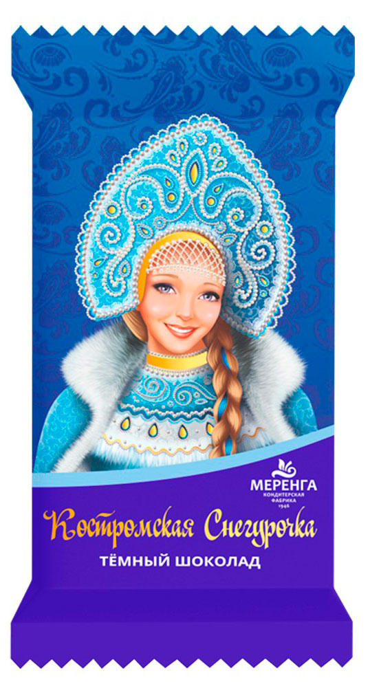 Шоколад темный Костромская Снегурочка, 15 г