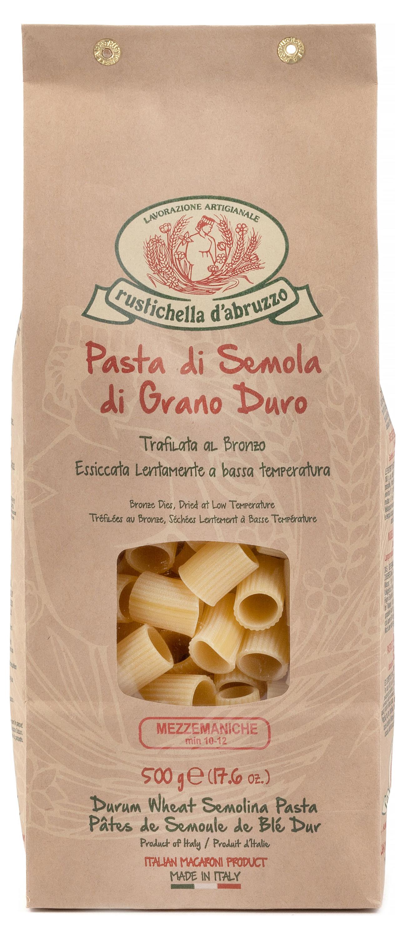Макаронные изделия Rustichella DAbruzzo Rustichella Mezzemaniche Италия, 500 г