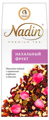 Напиток чайный Nadin Нахальный фрукт с ароматом клубники малины, 50 г