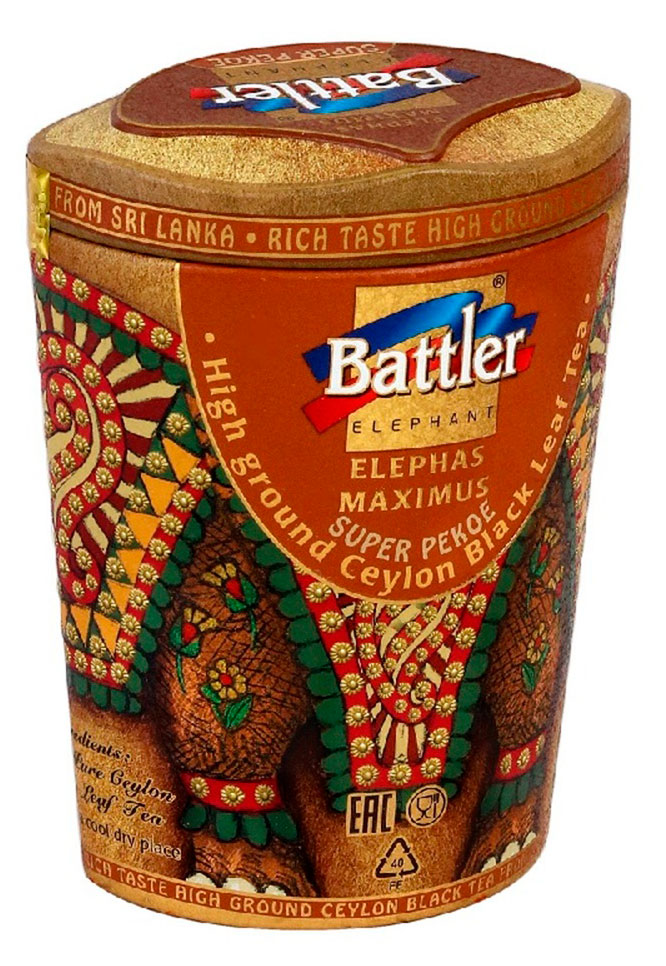 Чай черный Battler Elephant Maximus Super Pekoe, 100 г