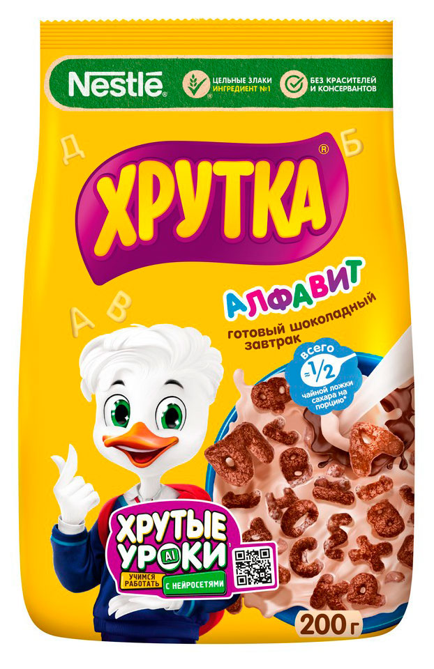 Готовый завтрак ХРУТКА Алфавит, 200 г