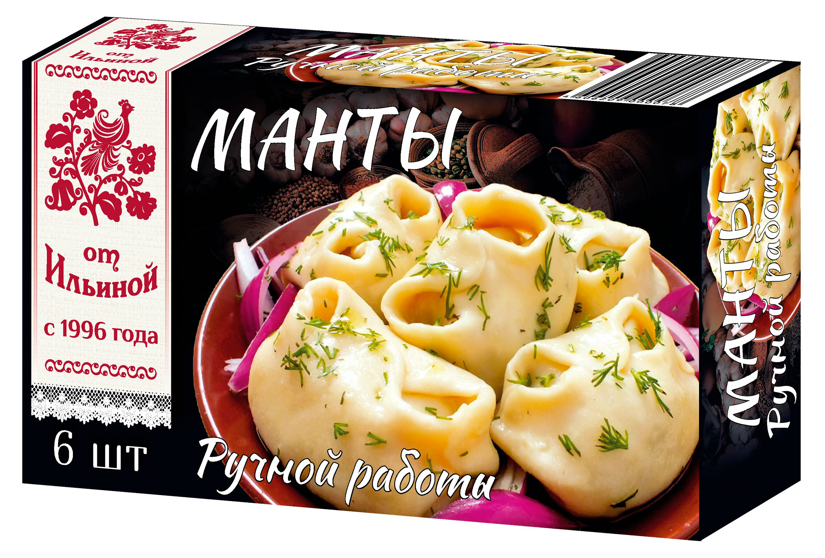 Манты от Ильиной ручной работы, 360 г