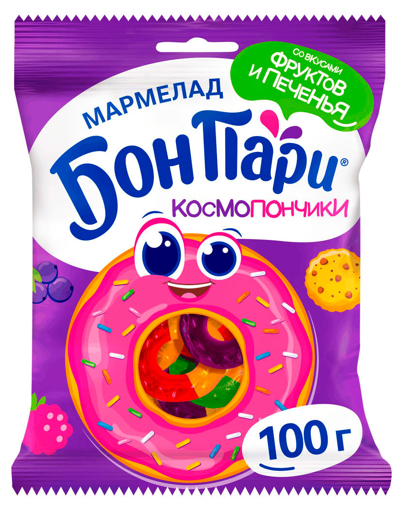Мармелад жевательный Бон Пари Космопончики, 100 г