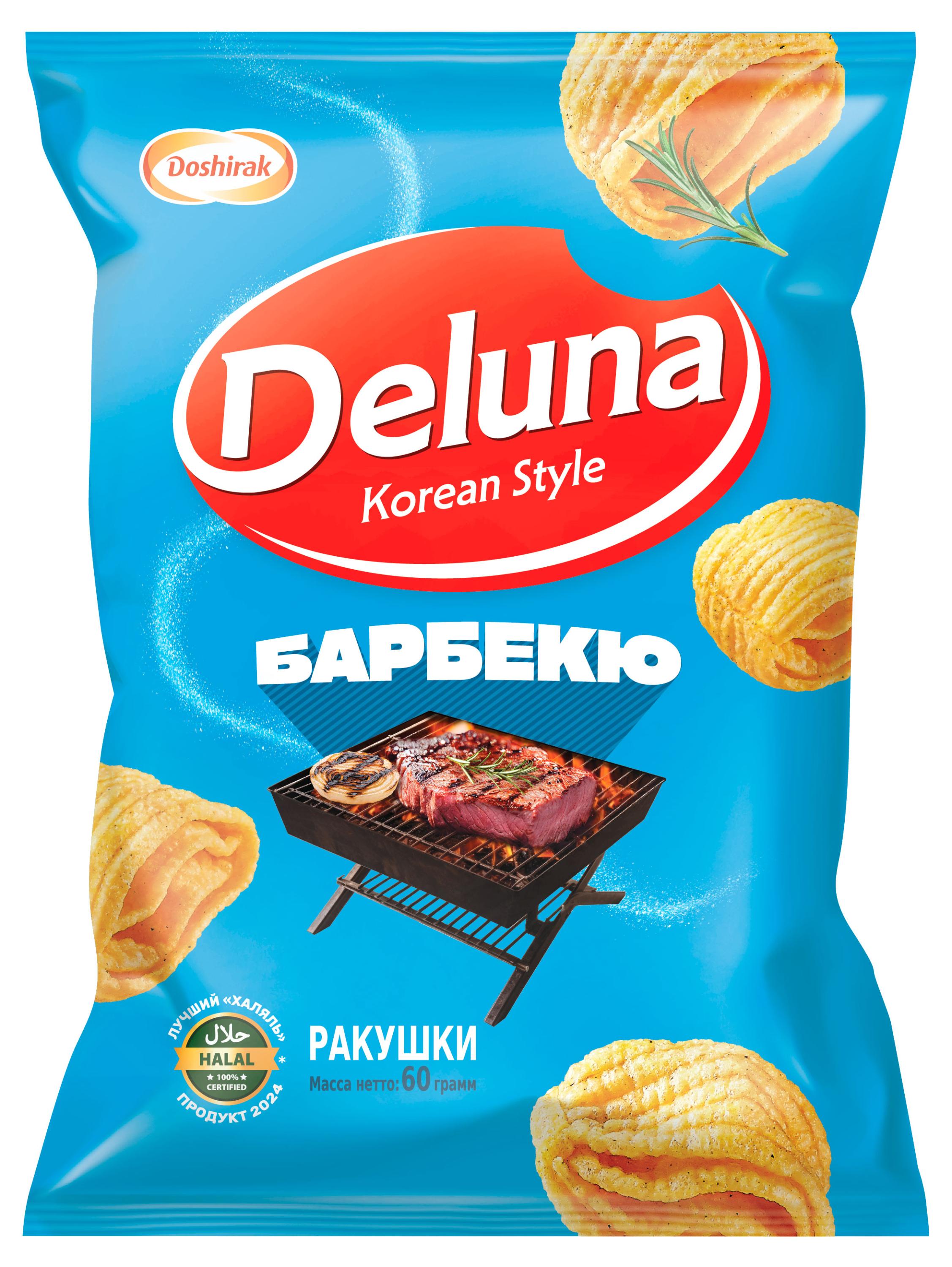 Снеки кукурузные Deluna Барбекю, 60 г