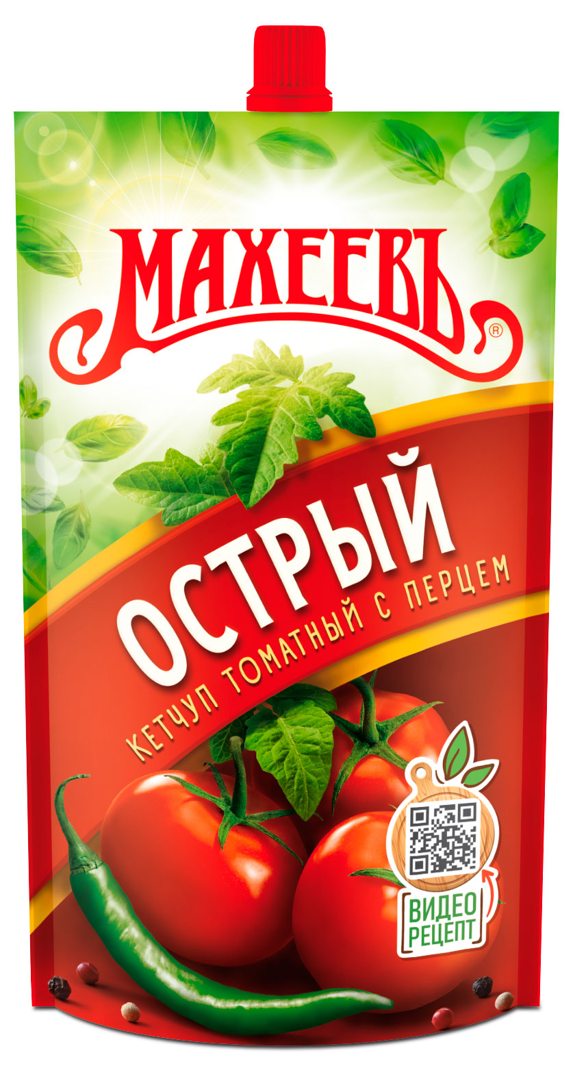 Кетчуп томатный МАХЕЕВЪ Острый с перцем, 300 г