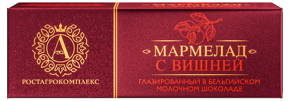 Мармелад желейно-фруктовый глазированный А.Ростагрокомплекс Сырок в молочном шоколаде с вишней, 45 г