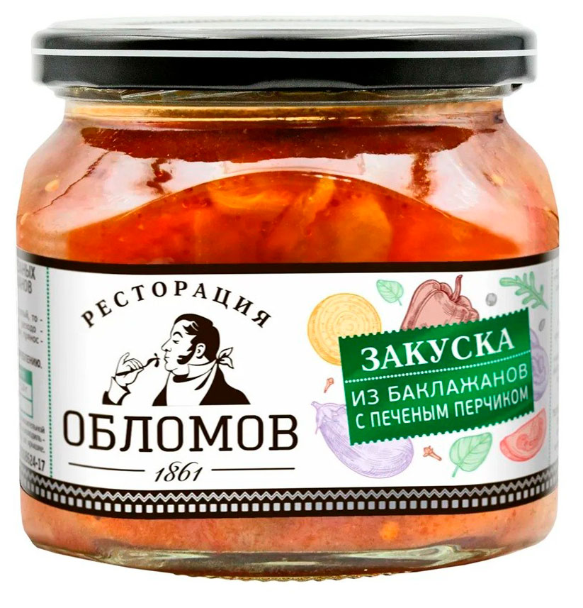 Икра из кабачков Ресторация обломов, 320 г