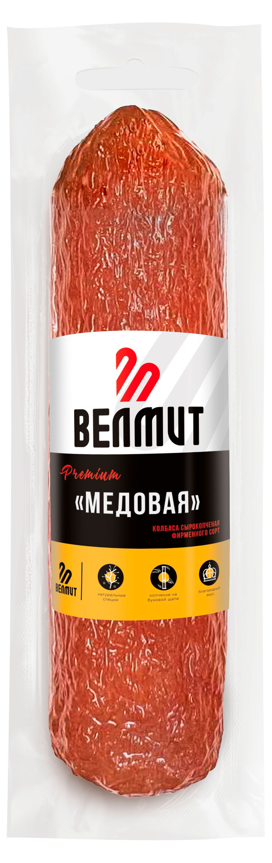 Колбаса сырокопченая Велмит Медовая, ~ 400 г