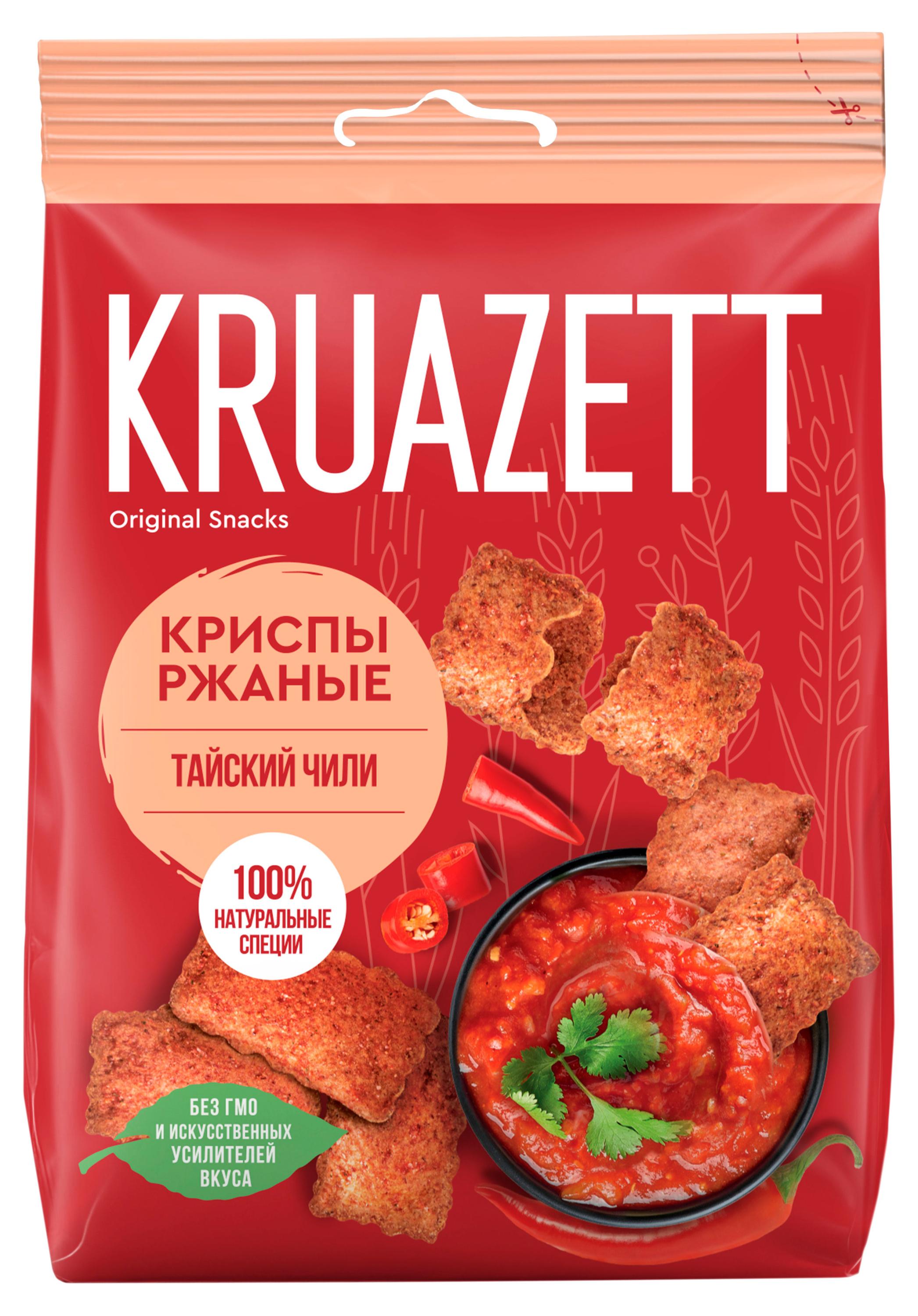 Криспы ржаные KRUAZETT Тайский чили, 70 г