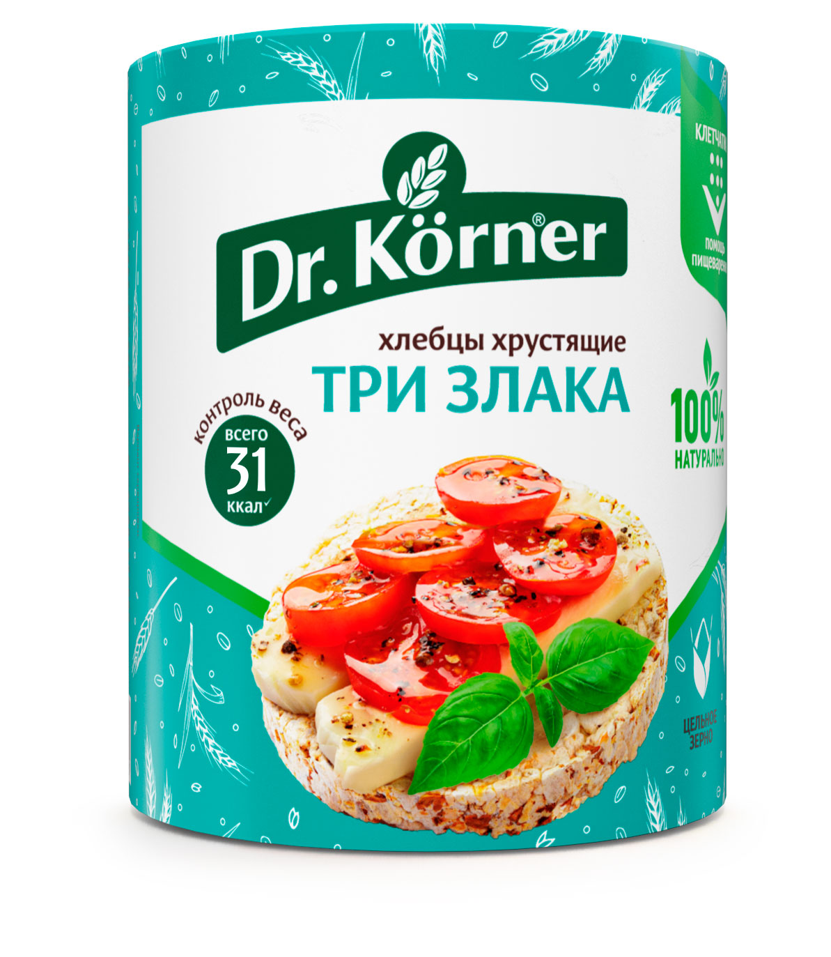 Хлебцы хрустящие Dr. Korner Три злака, 90 г