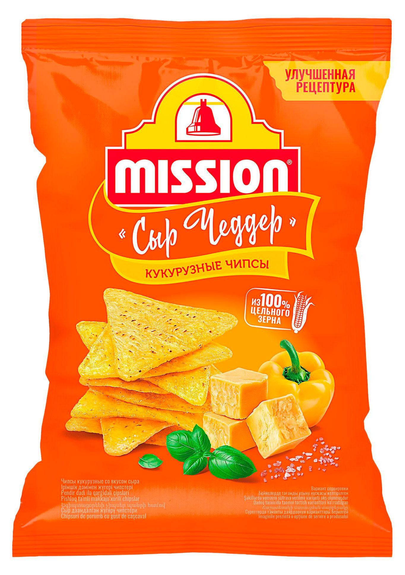 Чипсы кукурузные Mission Начос со вкусом сыра Чеддер, 220 г