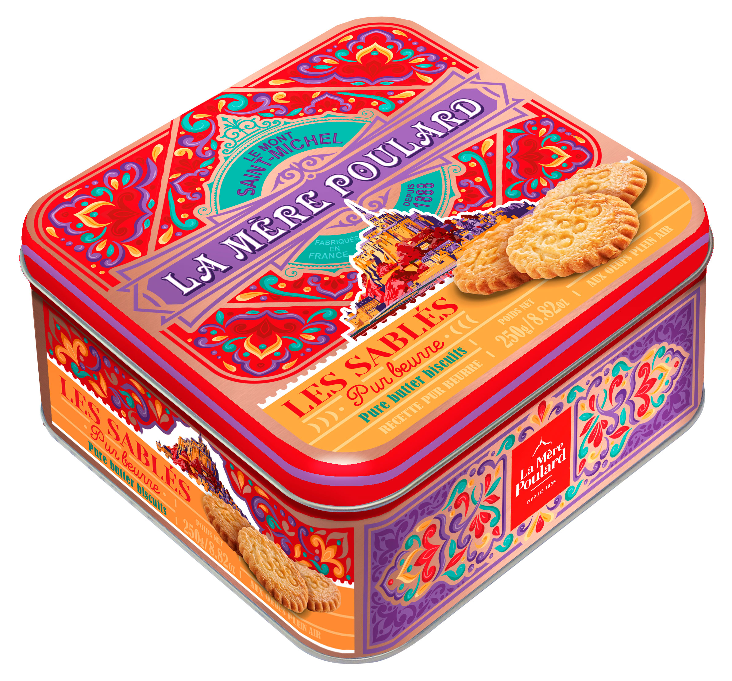 Печенье песочное La Mere Poulard Pure Butter Biscuits Франция, 250 г