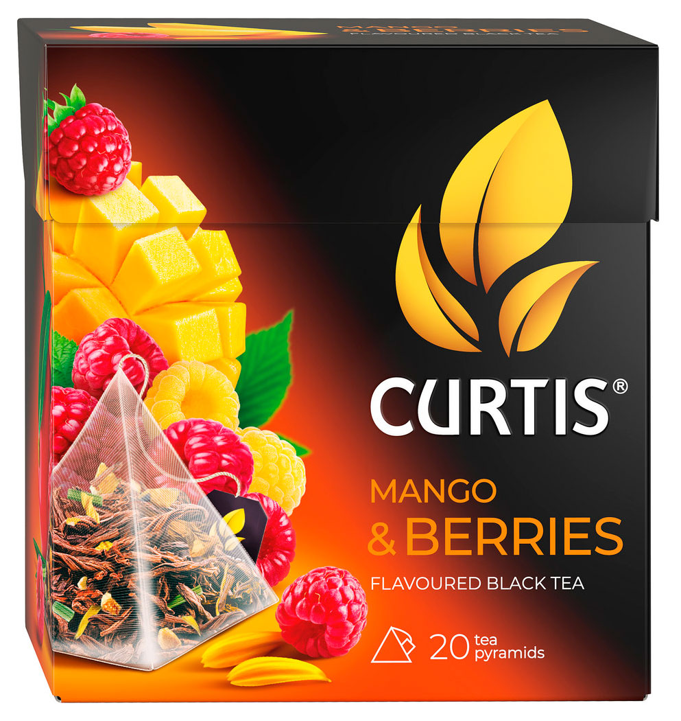 Чай черный CURTIS Mango&berries, 20х1,7 г