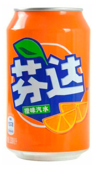 Напиток газированный Fanta Апельсин Китай, 0,33 л