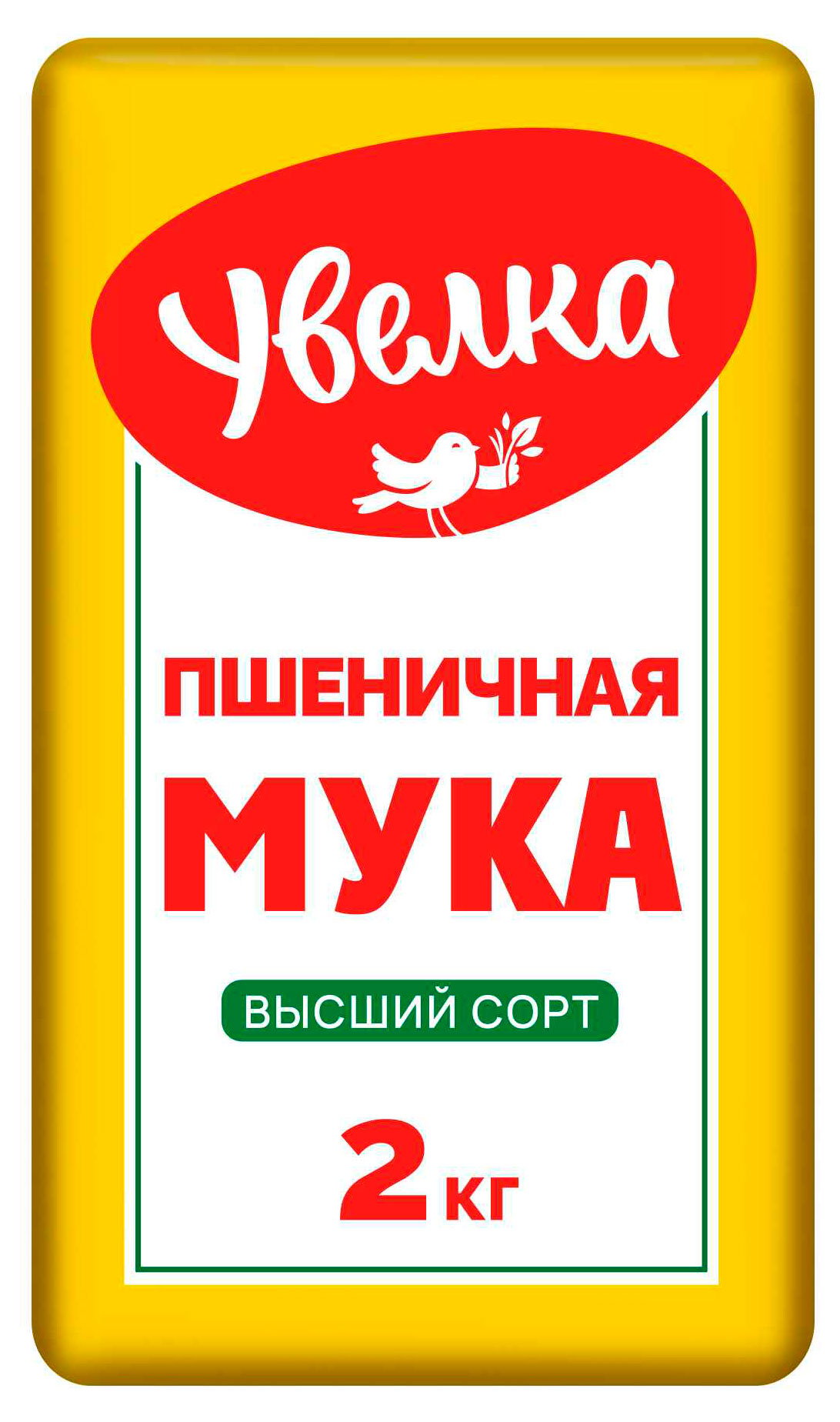 Мука пшеничная Увелка высший сорт, 2 кг
