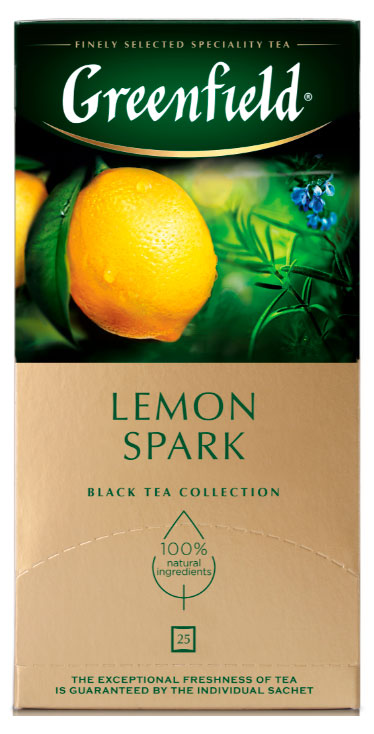 Чай черный Greenfield Lemon Spark, 25х1,5 г