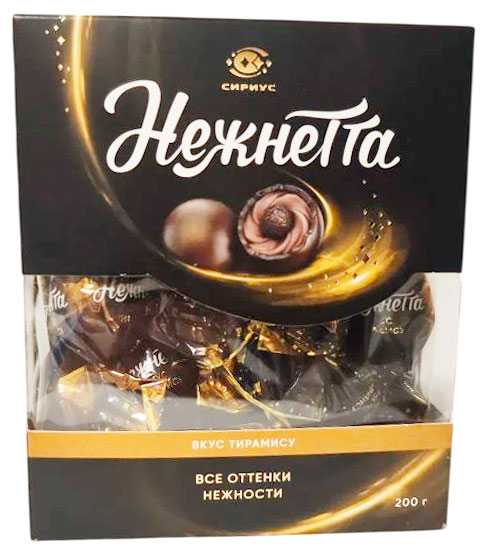 Конфеты шоколадные Нежнетта вкус Тирамису, 200 г