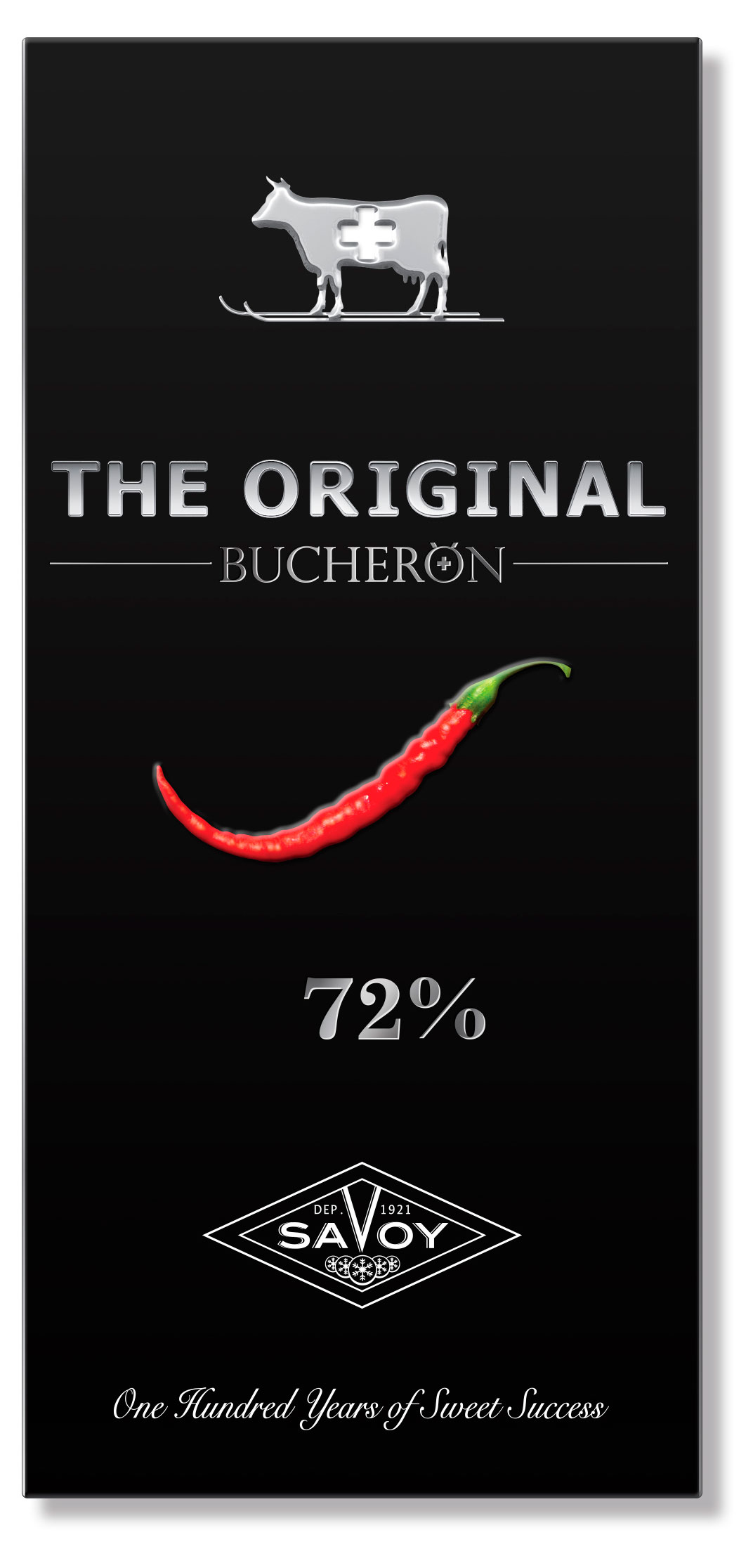 Шоколад горький BUCHERON THE ORIGINAL с кайенским перцем, 90 г