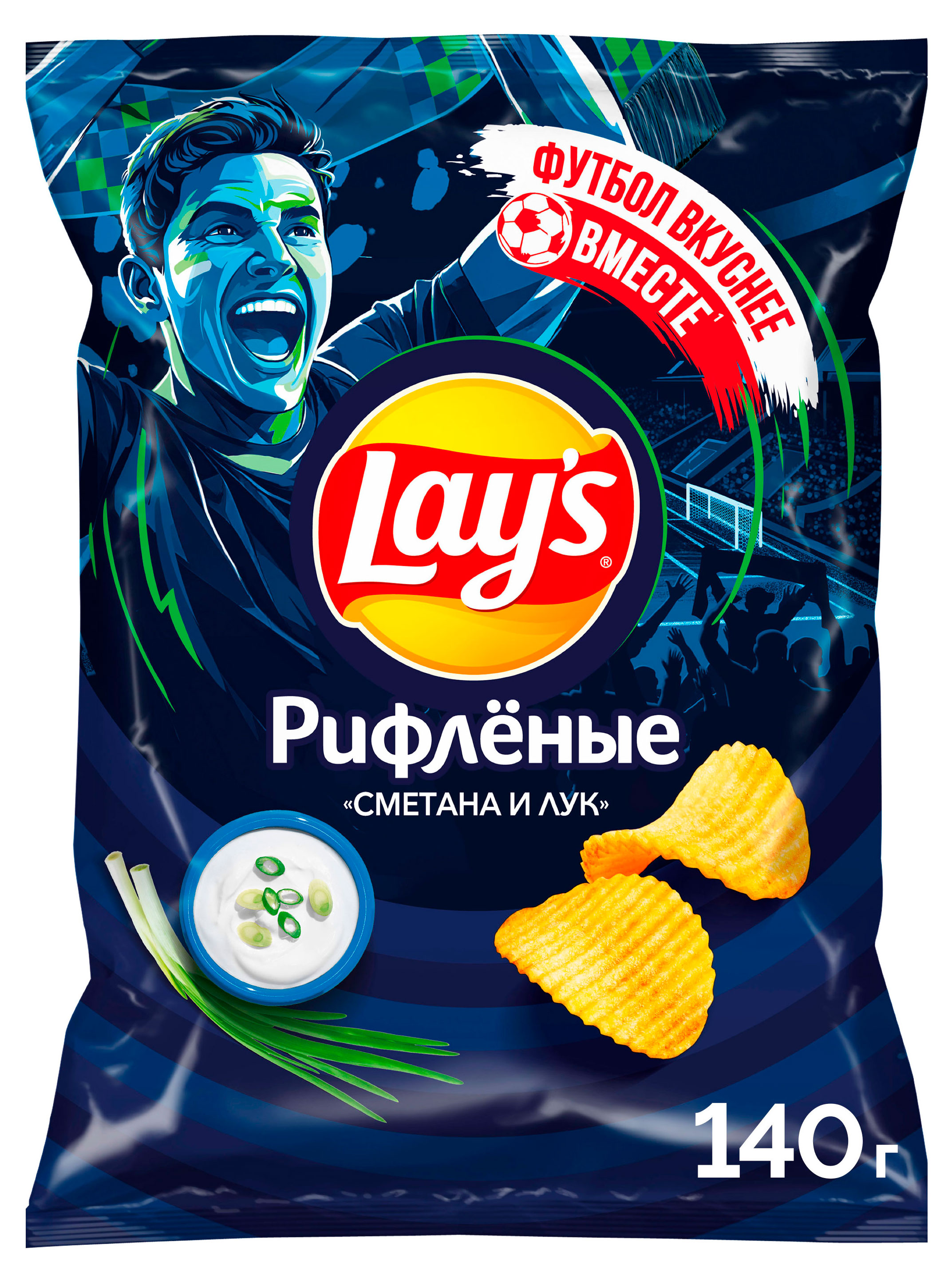Чипсы картофельные Lay's со вкусом сметаны и лука, 140 г