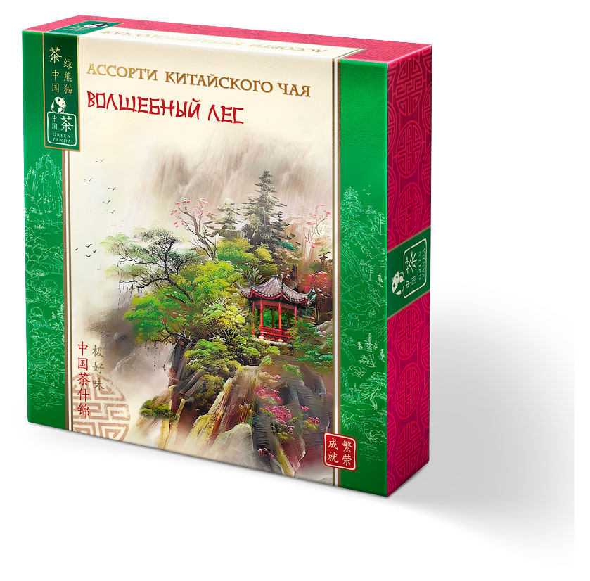 Набор чая Green Panda Ассорти Волшебный лес, 4х5 шт
