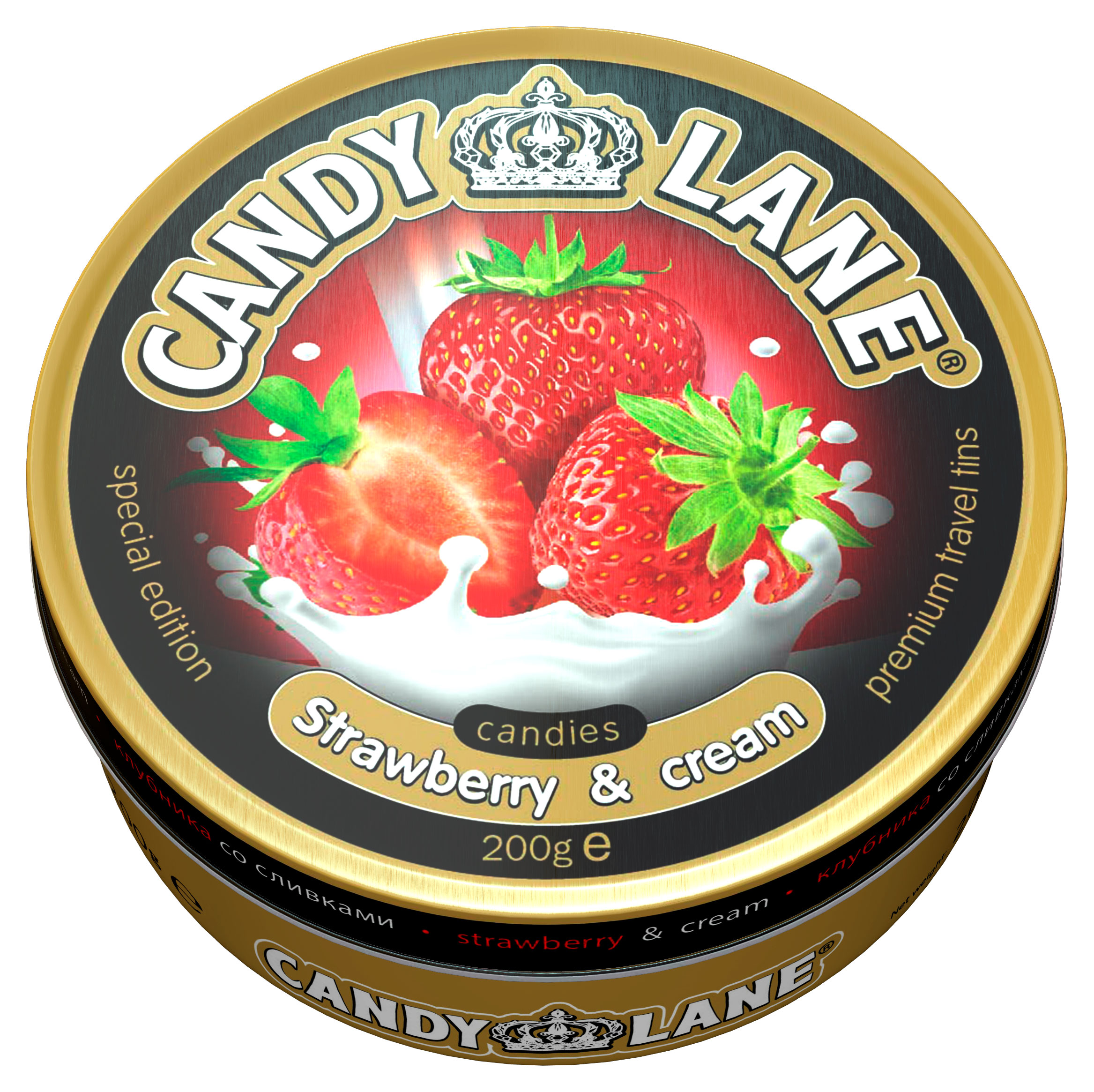 Леденцы Candy Lane Клубника со сливками, 200 г