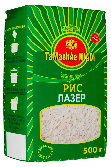 Рис TaMashAe Miadi Лазер, 500 г