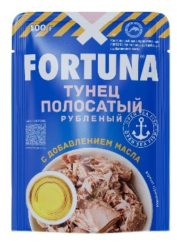 Тунец рубленый Fortuna с маслом Таиланд, 100 г