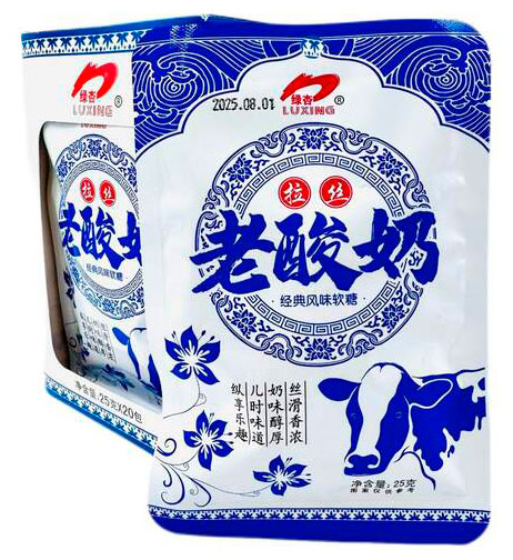 Карамель жевательная Luxiing Молочный йогурт Китай, 22 г
