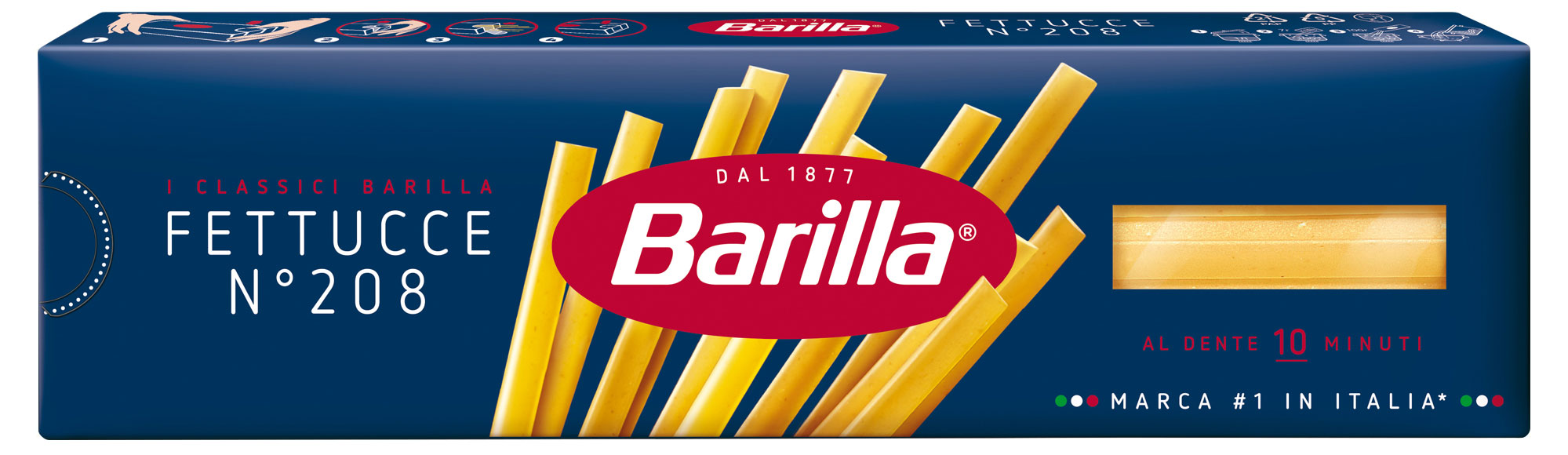 Макаронные изделия Barilla Феттучче 208 из твердых сортов пшеницы, 400 г