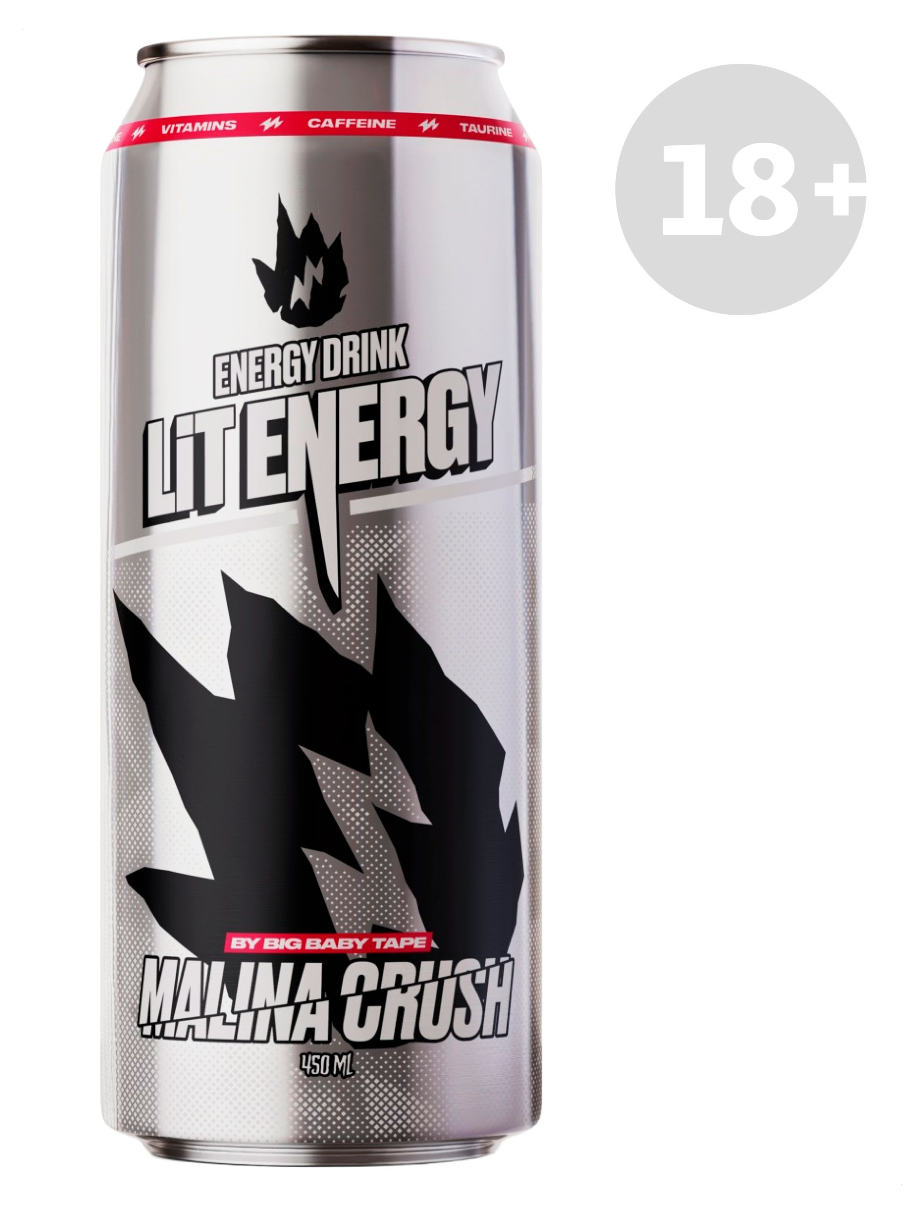 Энергетический напиток Lit Energy Malina Crush со вкусом малины, 450 мл