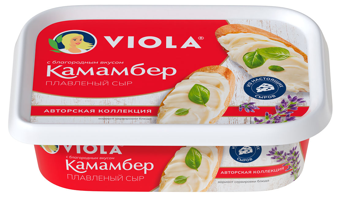 Сыр плавленый со вкусом Камамбер Viola 35% БЗМЖ, 190 г
