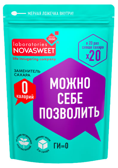 Заменитель сахара NOVASWEET, 150 г