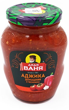 Аджика Дядя Ваня домашняя с чесноком, 370 г