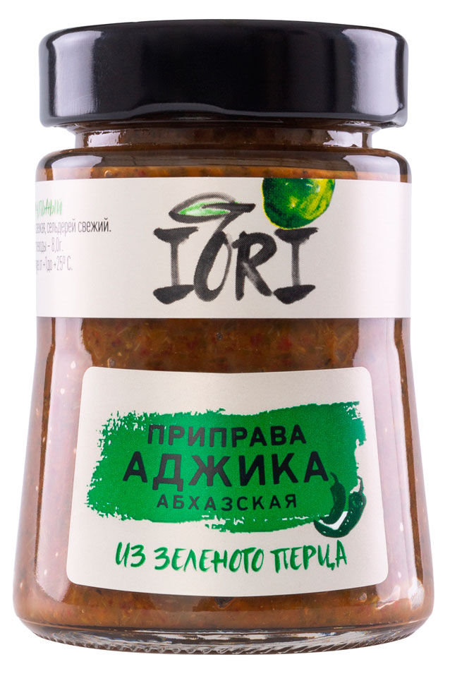 Аджика IORI Абхазская из зеленого перца Грузия, 120 г