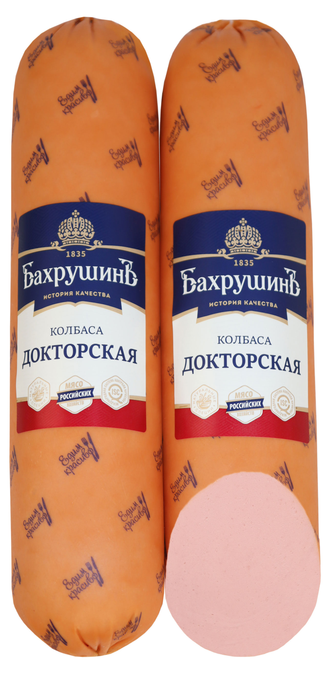 Колбаса вареная Бахрушинъ Докторская, вес
