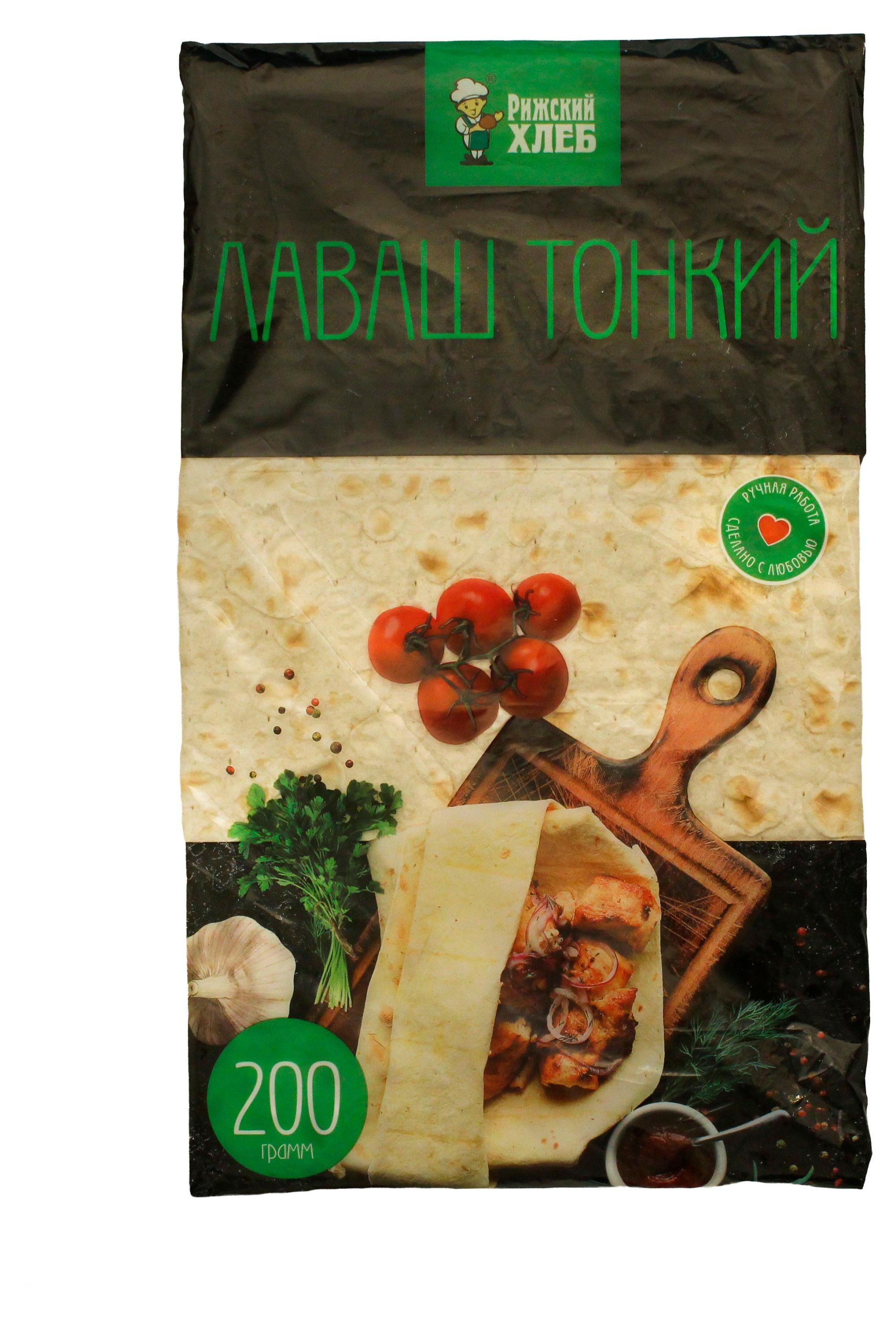 Лаваш Рижский хлеб Тонкий, 200 г