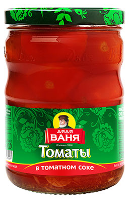 Томаты Дядя Ваня в томатном соке, 950 г