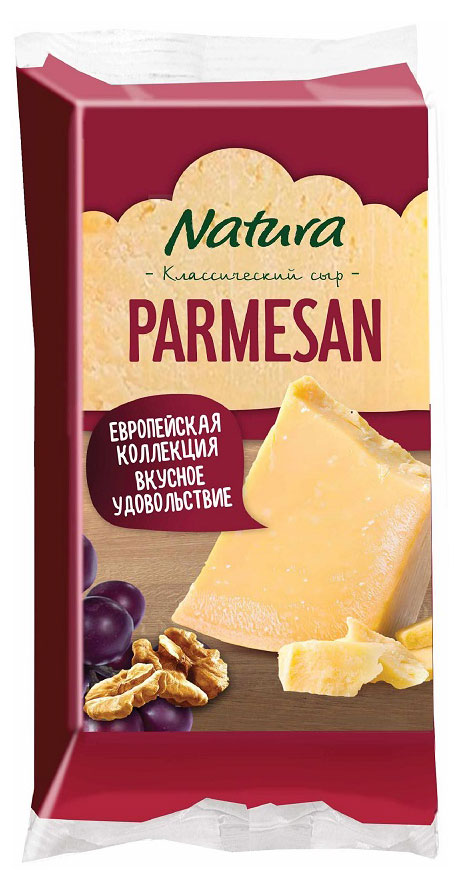 Сыр твердый Пармезан Parmesan Natura брусок 40% БЗМЖ, 180 г