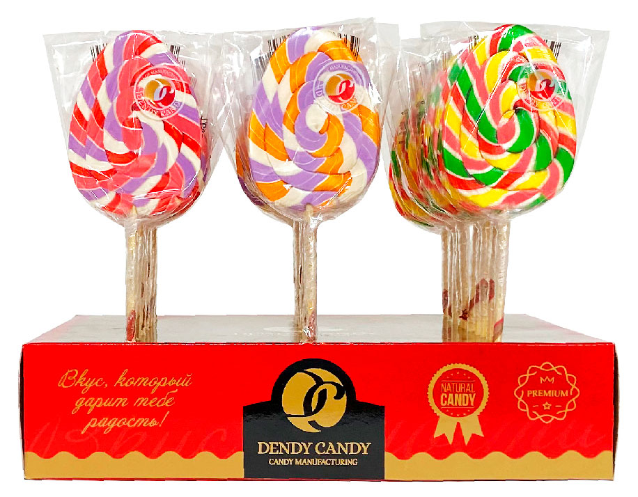 Карамель леденцовая на палочке Dendy Candy Яйцо 30 г, 1 шт в ассортименте
