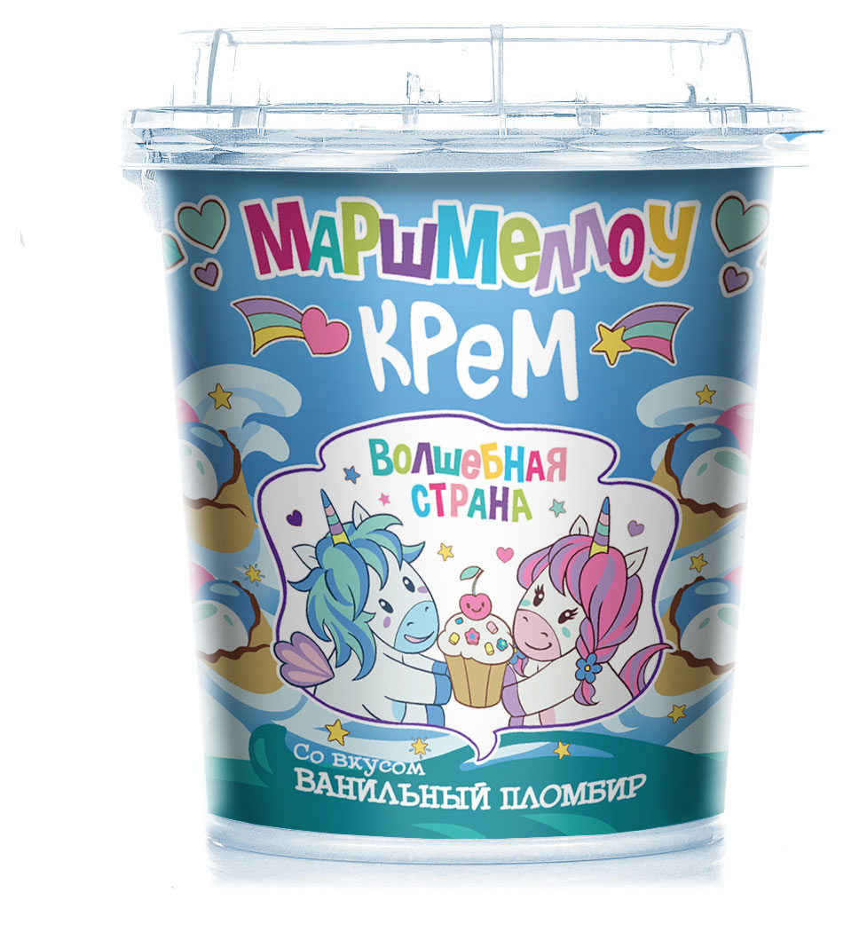 Маршмеллоу крем Волшебная страна со вкусом ванильный пломбир, 200 г