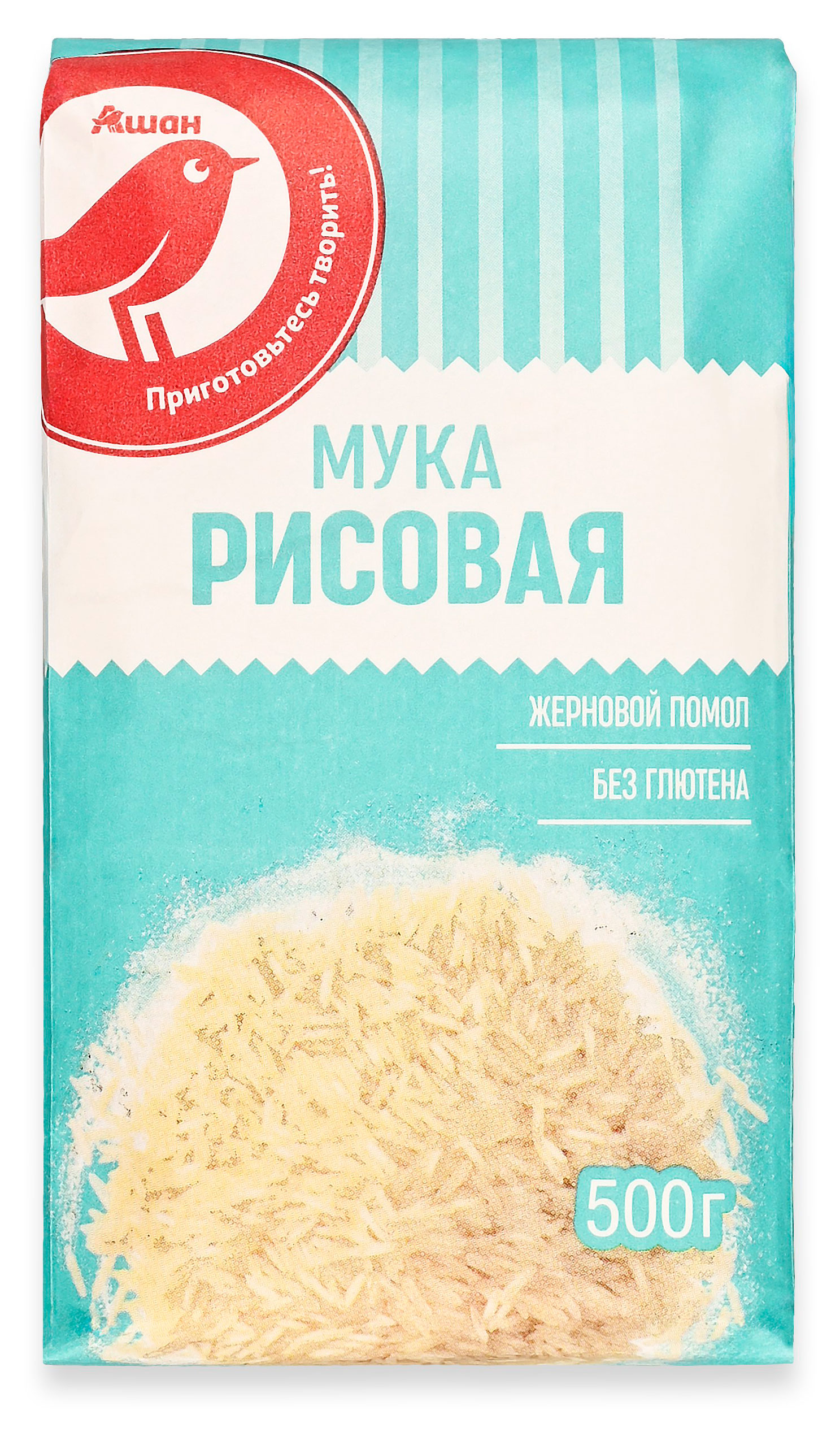 Мука рисовая АШАН Красная птица, 500 г