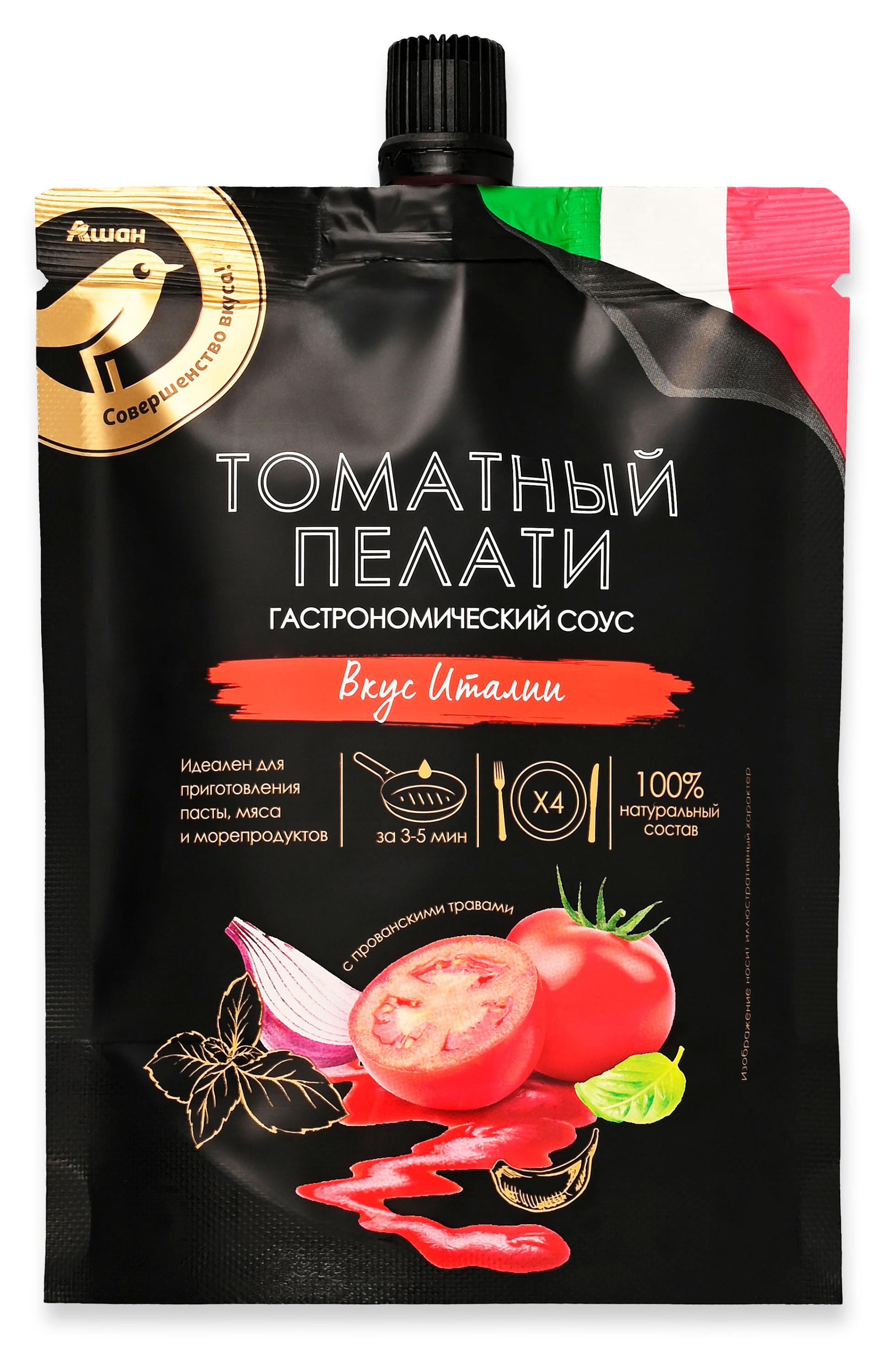 Соус томатный АШАН Золотая птица Пелати, 180 мл